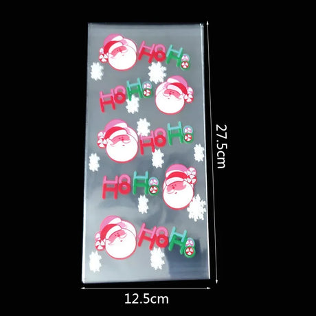 イベント・クリスマス装飾｜ギフト用 ビニール製バッグ (50枚セット)