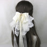 イベント・ハロウィングッズ｜メイド風 特大リボンヘアアクセサリー