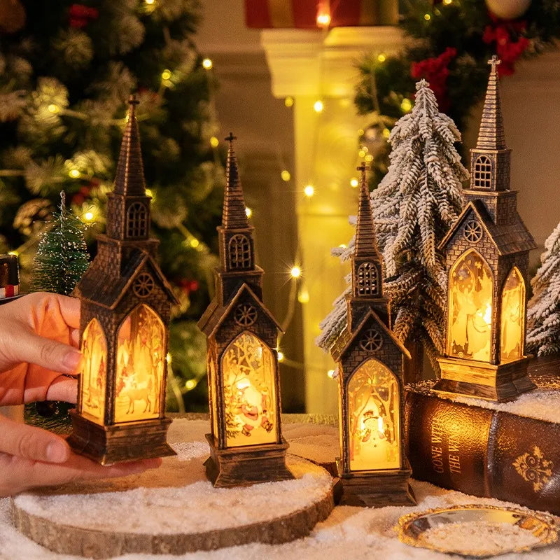イベント・クリスマス装飾｜LEDナイトライト サンタ＆スノーマン(高さ22.5cm)