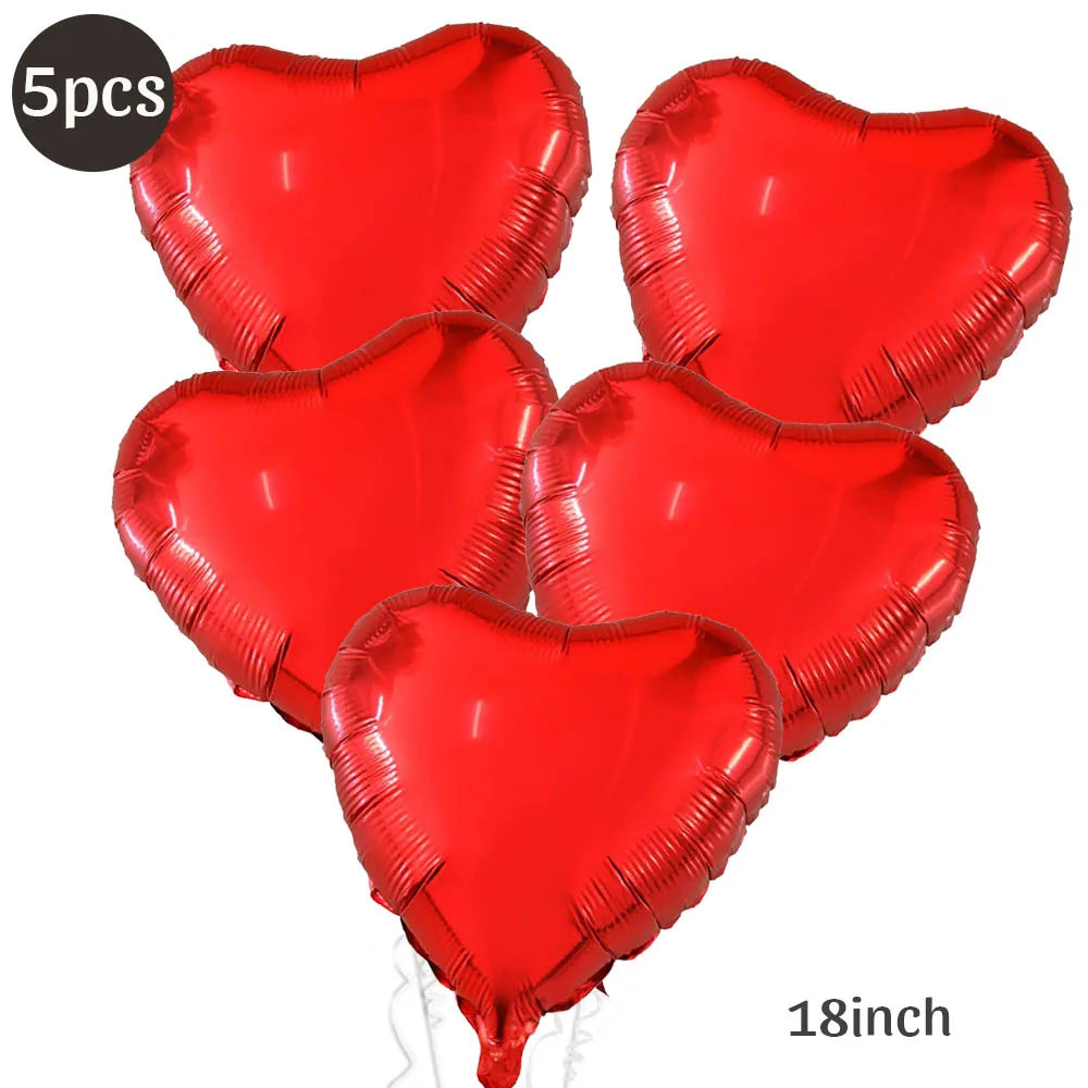 ハート型バルーン バレンタインデー装飾