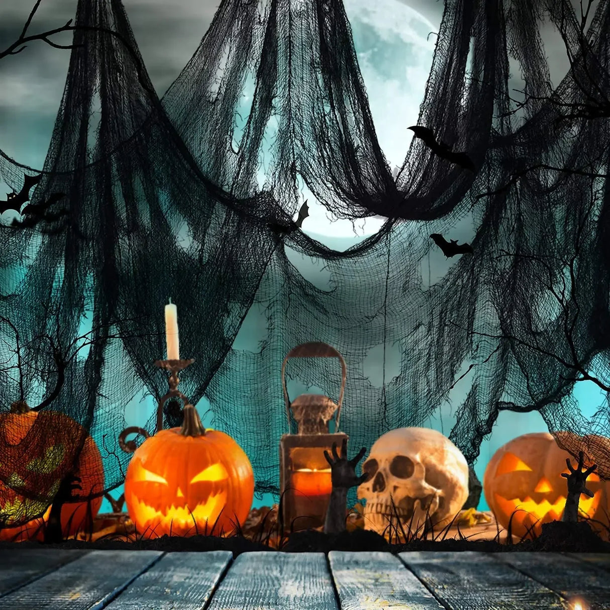 イベント・ハロウィン装飾｜ハロウィンホラー系装飾用ネット(183cx76c)