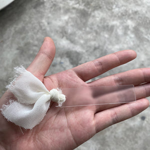 イベント・結婚式装飾｜透明アクリル席札 - カリグラフィー対応