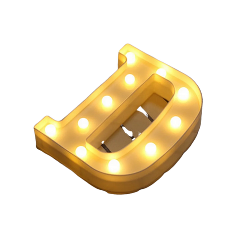 【LED装飾】LEDライト・デコレーションライト（ハート/アルファベット/数字）