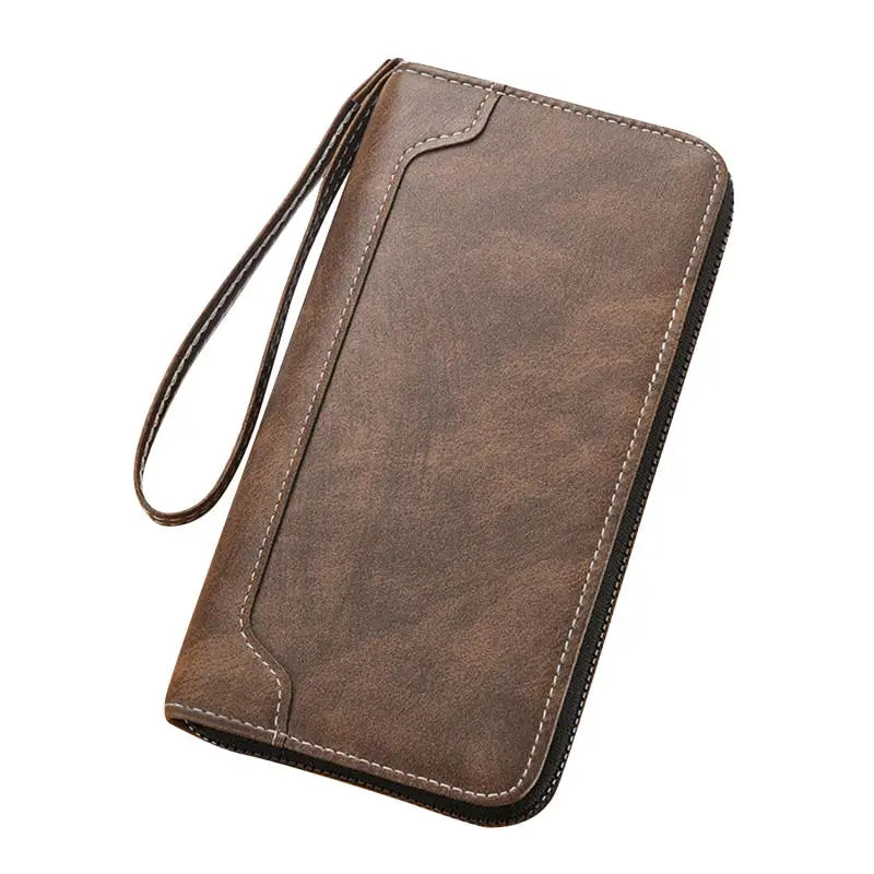 |イベント・ノベルティ用品 | ヴィンテージ クレイジーホースレザー メンズクラッチ |20×10.5cm