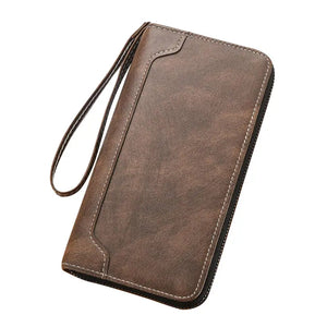|イベント・ノベルティ用品 | ヴィンテージ クレイジーホースレザー メンズクラッチ |20×10.5cm