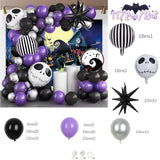 イベント・ハロウィン装飾｜スカル型& 丸型&星型バルーンセット( 117個)