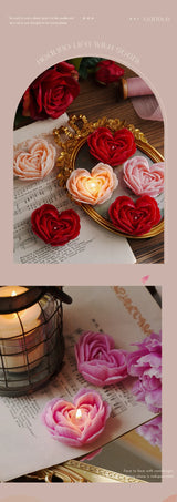 ハート型香り付きキャンドル バレンタインギフト