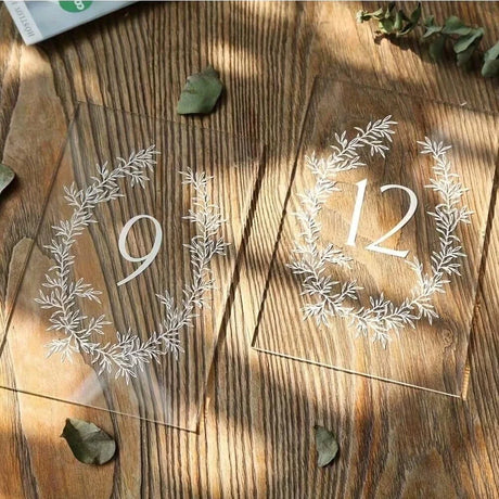 イベント・結婚式装飾｜アクリルアーチテーブル番号セット
