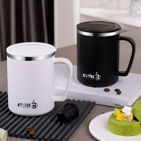 |イベント・ノベルティ用品 | 二重断熱フタ付きステンレスマグカップ | 480ml
