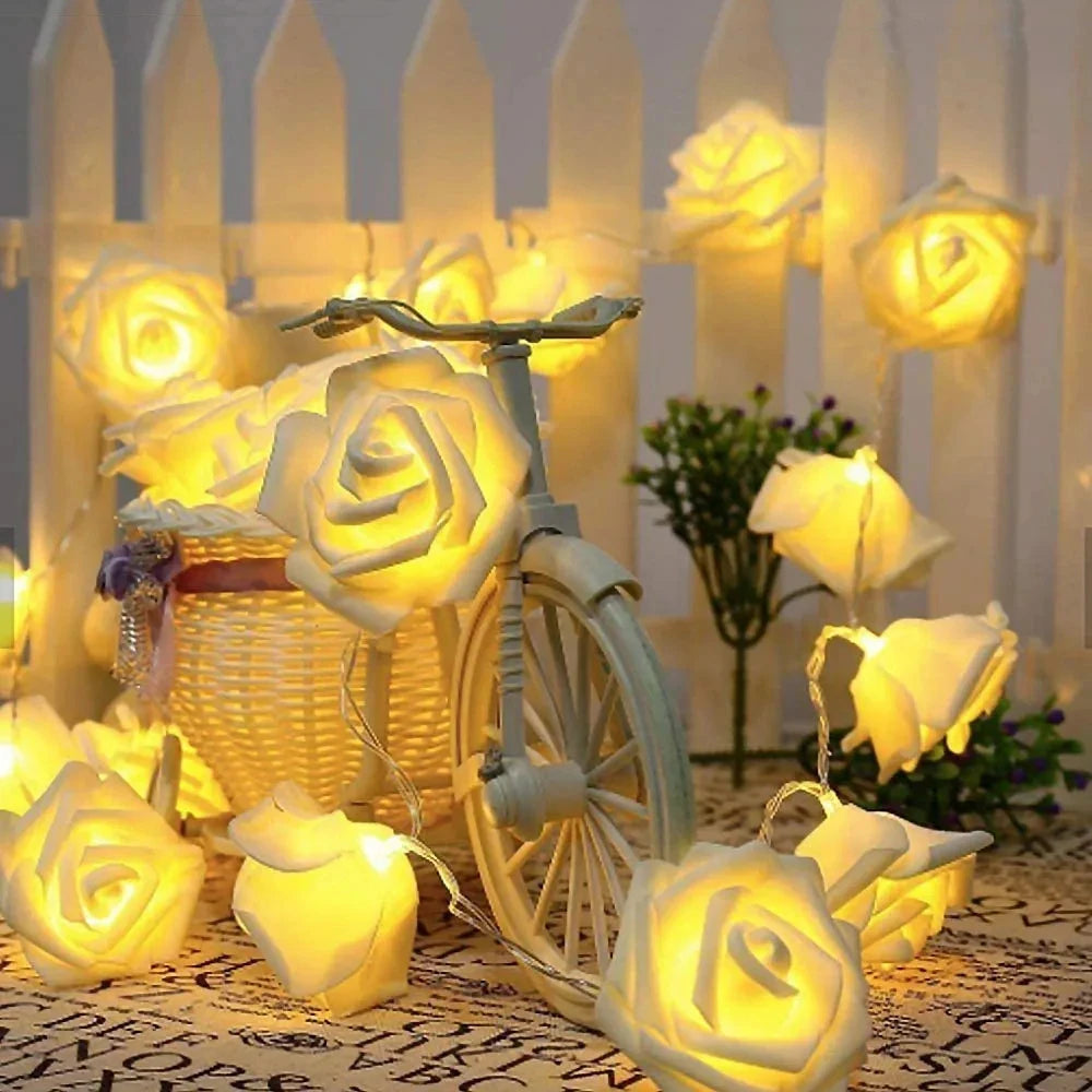 RGBローズフラワーLEDライト 1.5m〜10m