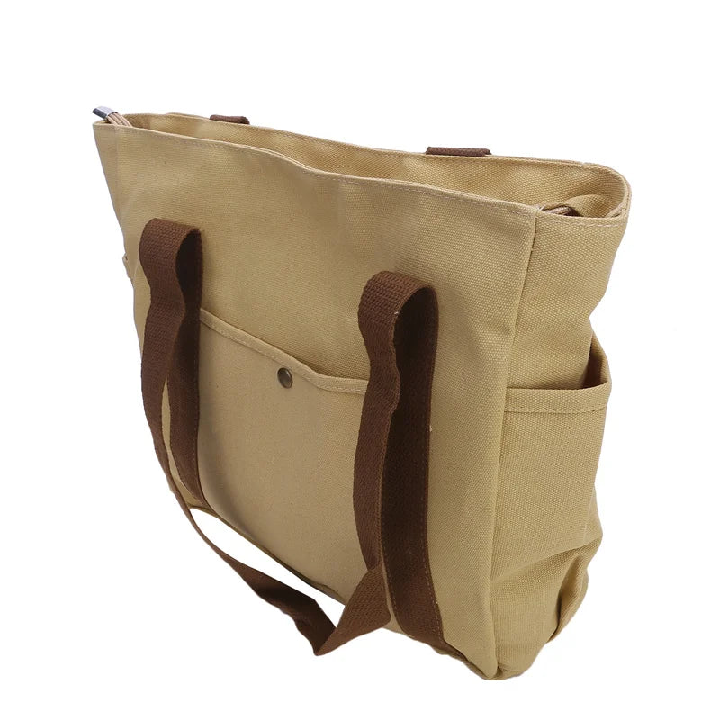 |ノベルティ用品 | ファスナー付きキャンバストートバッグ