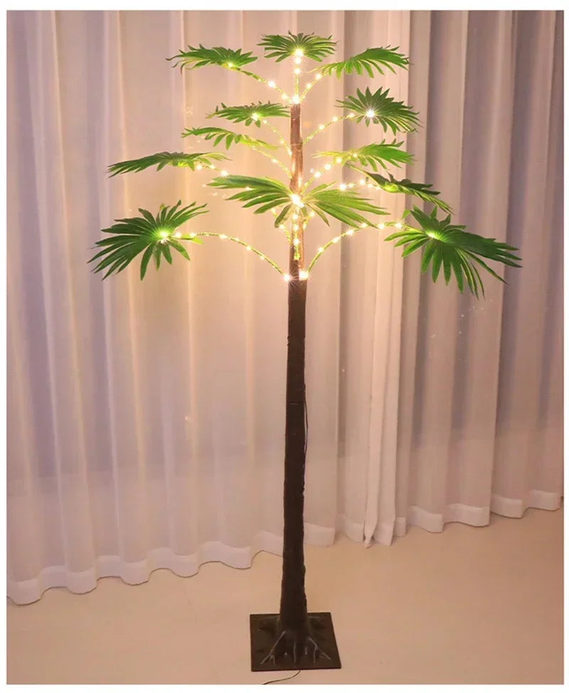 イベント装飾・インテリア｜ヤシの木デザインLEDテーブルランプ 55CM