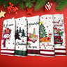 クリスマスグッズ・ ノベルティ用品｜クリスマス柄タオル5枚セット | 40×60c
