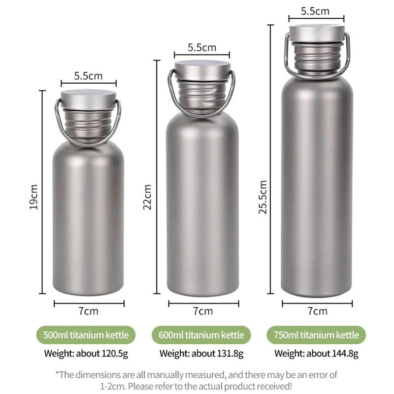 |イベント・ノベルティ用品 | チタンウォーターボトル | 500ml/600ml/750ml