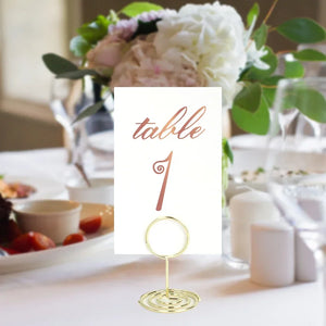 イベント・結婚式装飾｜金属製ハート型プレースカードホルダー 24個セット