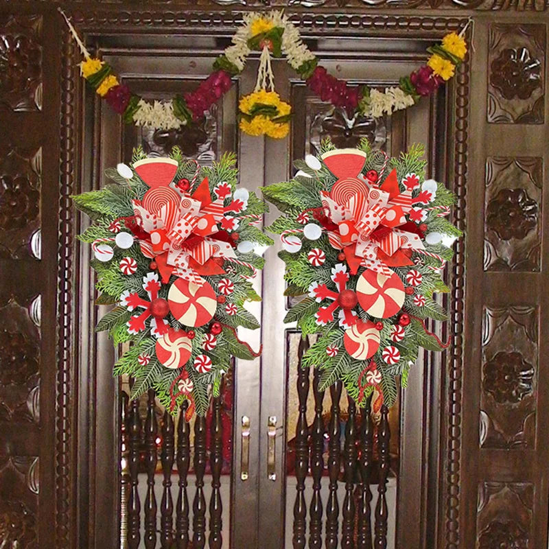 イベント・クリスマス装飾｜逆さまツリーのクリスマスリースオーナメント