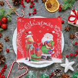 イベント・クリスマスグッズ｜クリスマス柄 ペーパーナプキン レッド(20枚入)