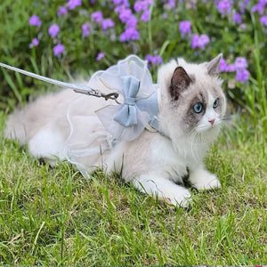 イベント・パーティーグッズ｜蝶結びデザインの猫用ハーネスリーシュ