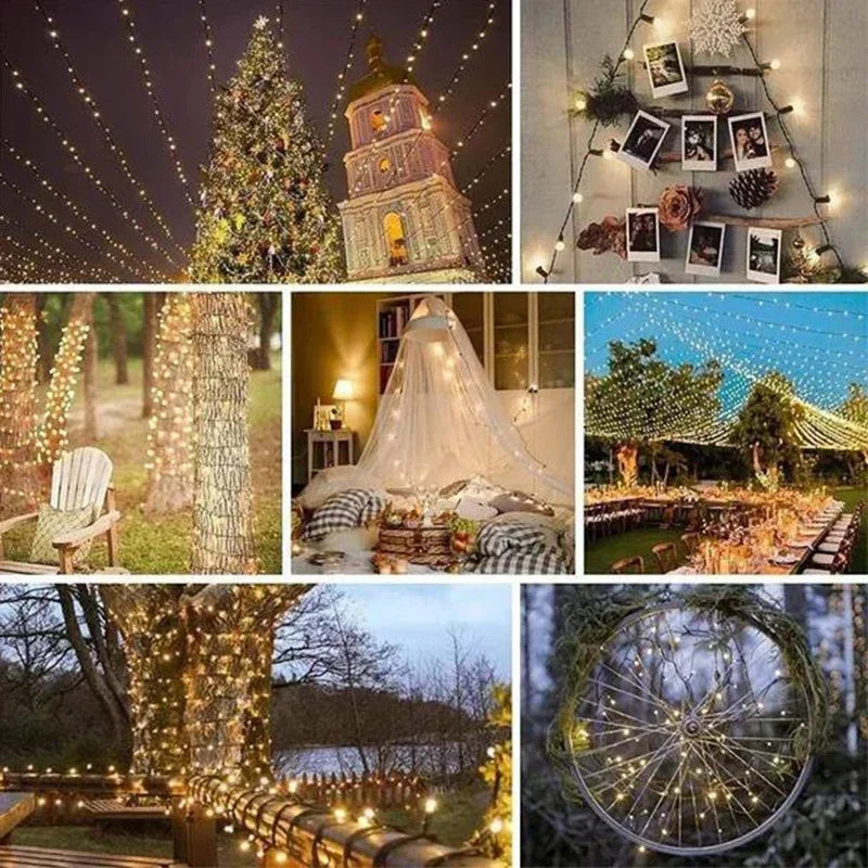 イベント・クリスマス装飾｜防水 ソーラー式 ストリングライト
