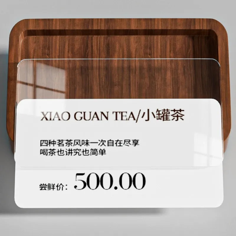 無垢材縦型カードホルダーディスプレイ