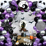 イベント・ハロウィン装飾｜スカル型& 丸型&星型バルーンセット( 117個)