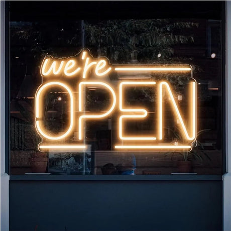 WE ARE OPEN　LEDネオンサイン