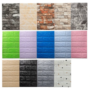 【DIY用】レンガ風ステッカー 35x38cm(10pcs）