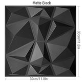 【DIY用】３D幾何学柄 石膏壁面風ステッカー(12pcs）