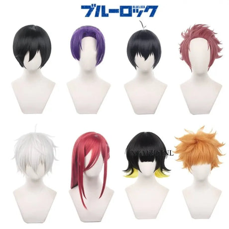 イベント・ハロウィングッズ ｜人気！ブルーロックキャラコスプレ用ウィッグセット