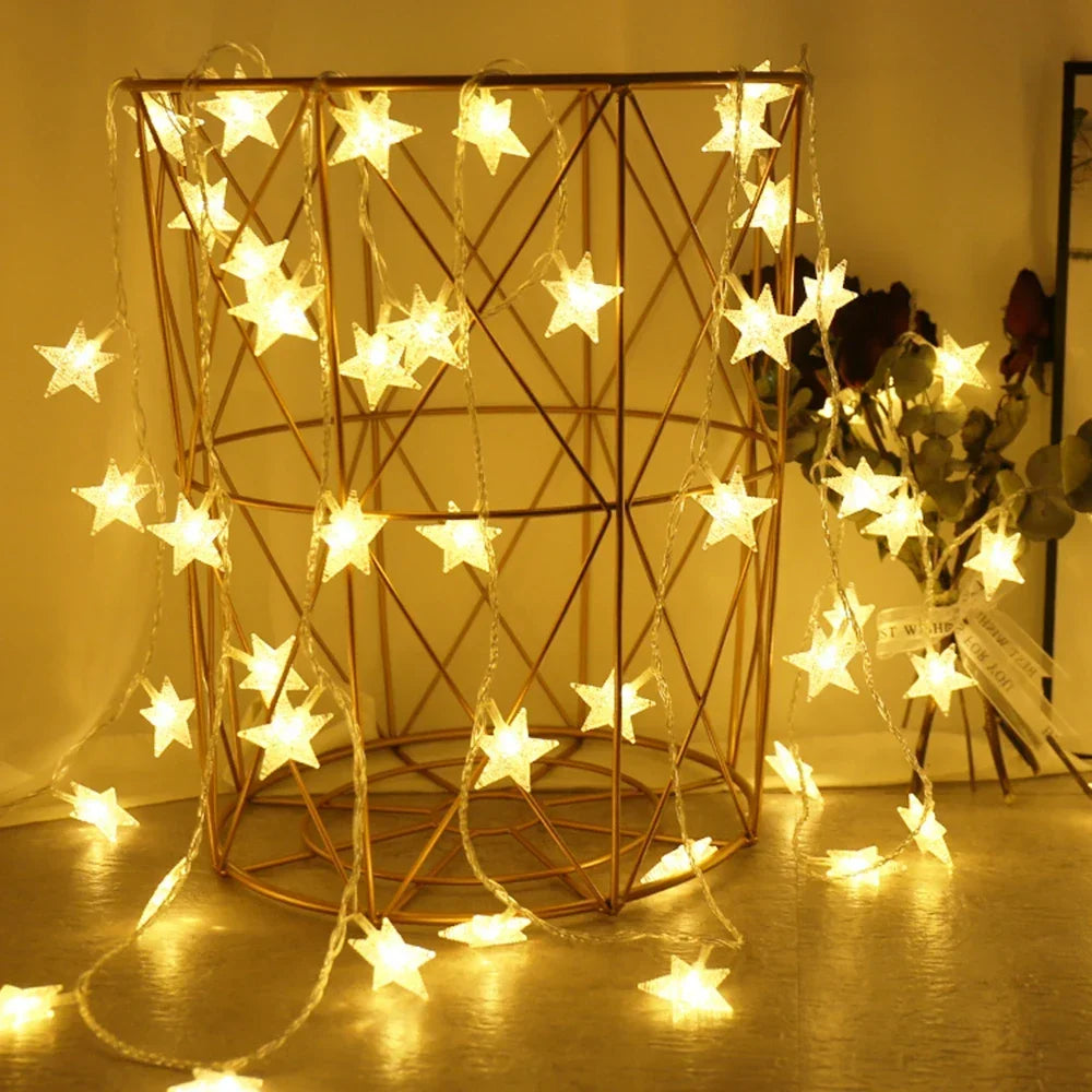 屋外用LEDストリングライト 星型デザイン｜誉PRINTING