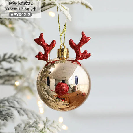 イベント・クリスマス装飾｜エルククリスマスボールオーナメント