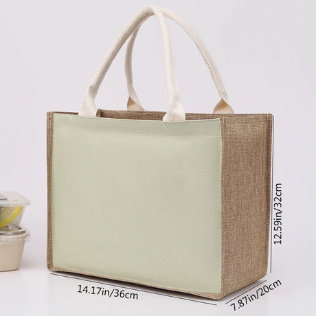 |ノベルティ用品 |リネン風マチ幅広ファスナー付きバック | 32×22c