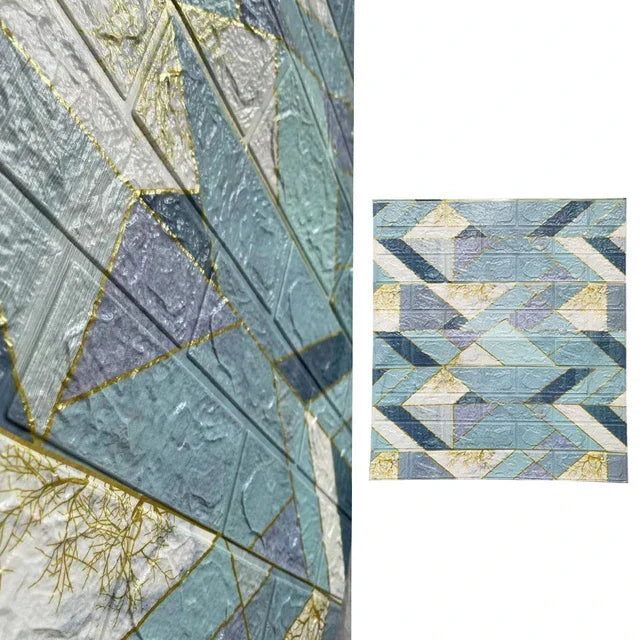 【DIY用】レンガ風ステッカー 70x77cm(5pcs/10pcs）