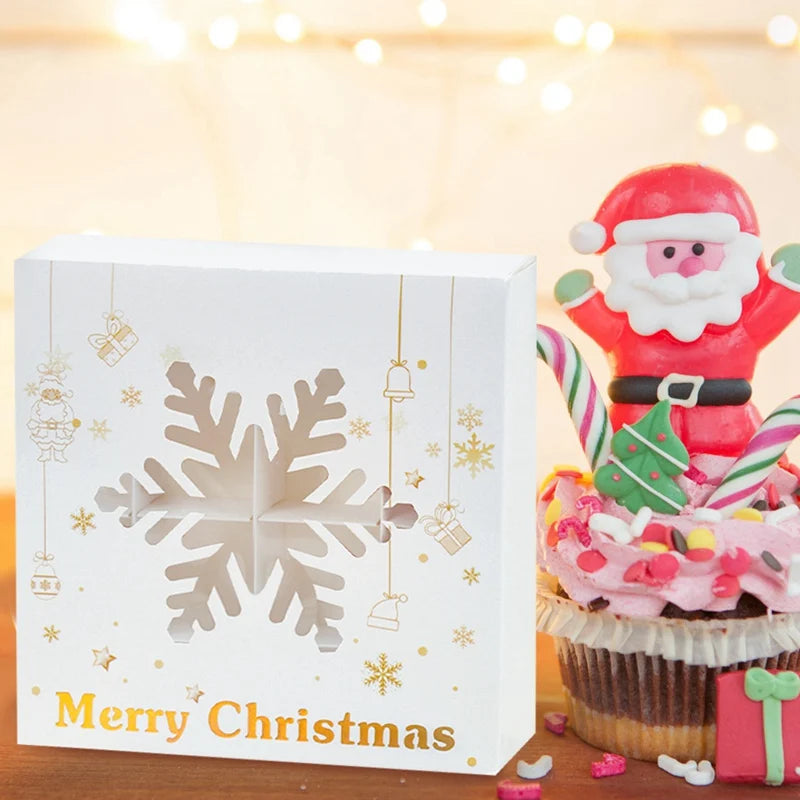 イベント・クリスマス装飾｜紙製クリスマス柄ギフトボックス
