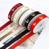 バレンタインデー用ハート柄片面プリントリボン