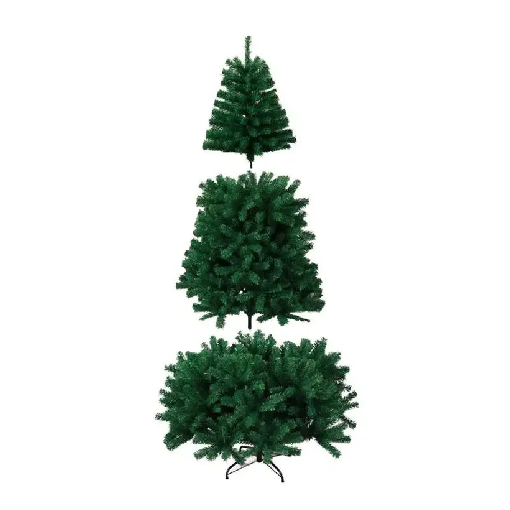 【1.2m/1.5m/1.8m/2.1m】グリーン クリスマスツリー（PVC製・組立式）