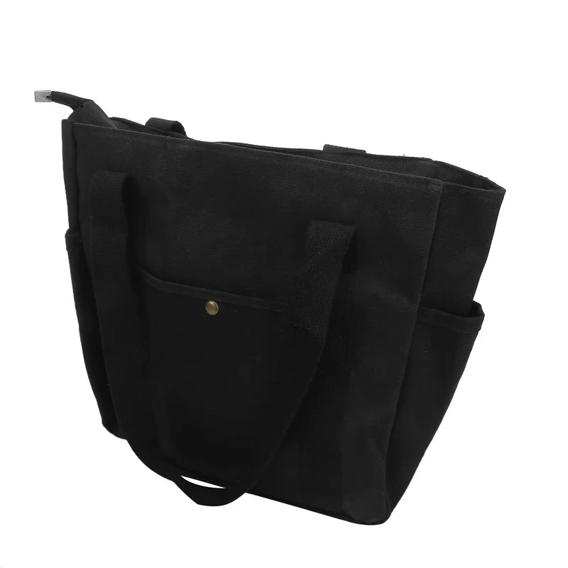 |ノベルティ用品 | ファスナー付きキャンバストートバッグ