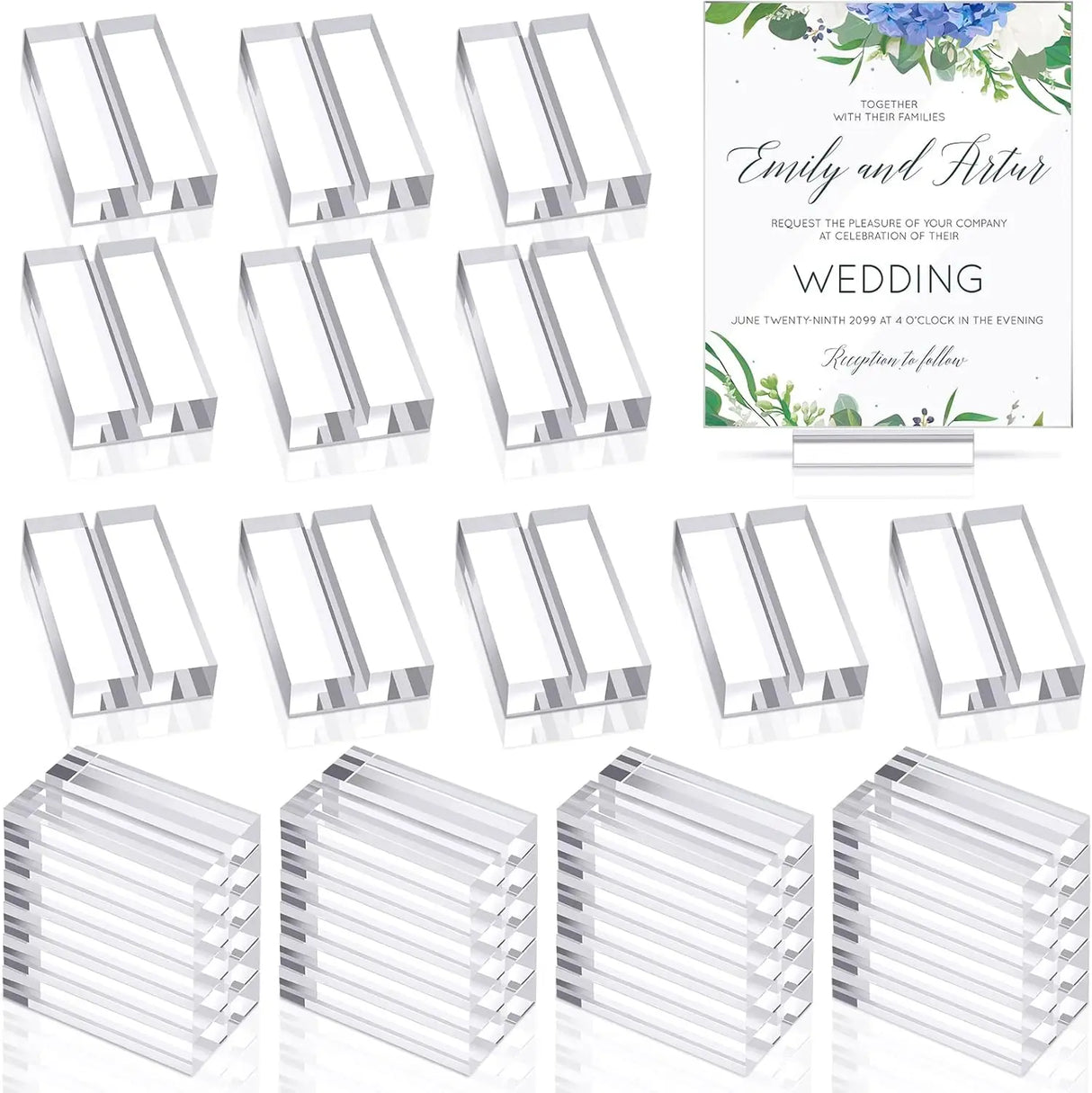 イベント・結婚式装飾｜アクリルスタンド カードホルダー 10個セット