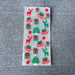 イベント・クリスマス装飾｜ギフト用 ビニール製バッグ (50枚セット)