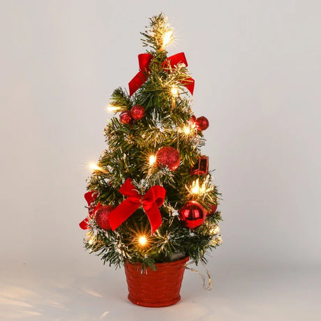 イベント・クリスマス装飾｜LED付き40cmデスクトップクリスマスツリー