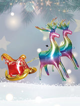 イベント・クリスマス装飾｜ゴールドクリスマスエルクバルーンセット3個