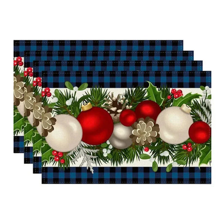 イベント・クリスマス装飾｜テーマ プレースマット 4枚セット