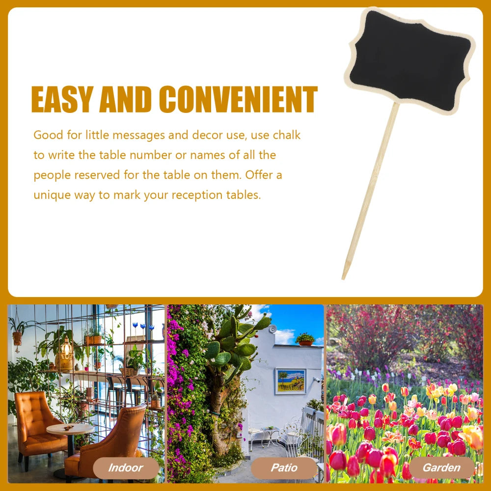 ミニ黒板タグ 10枚セット 植物＆装飾用