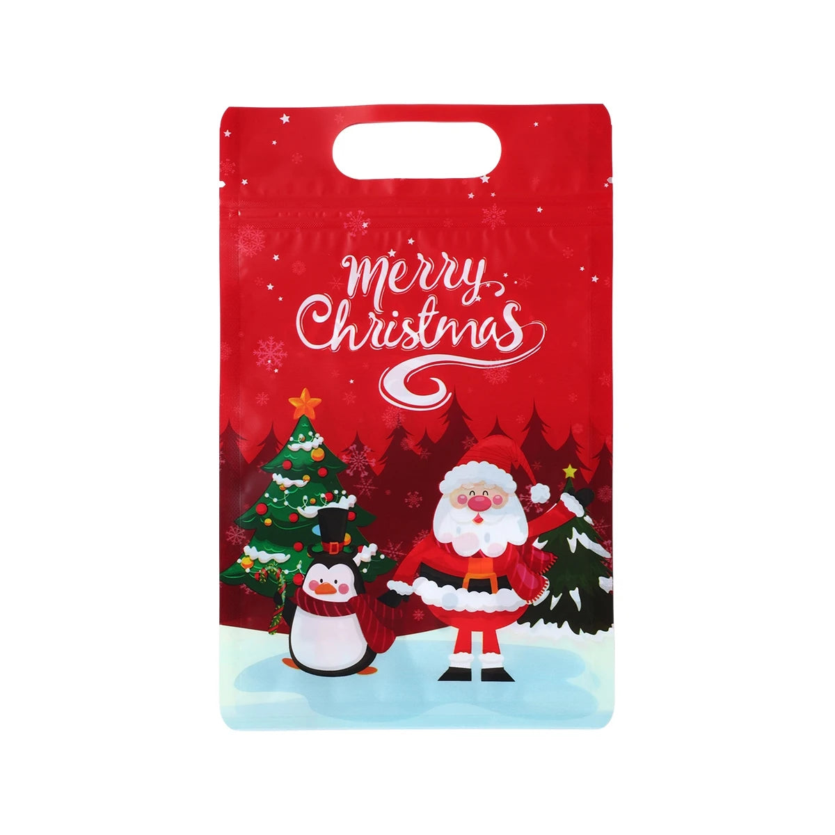 イベント・クリスマス装飾｜ジッパー付きスタンドアップクリスマスバッグ