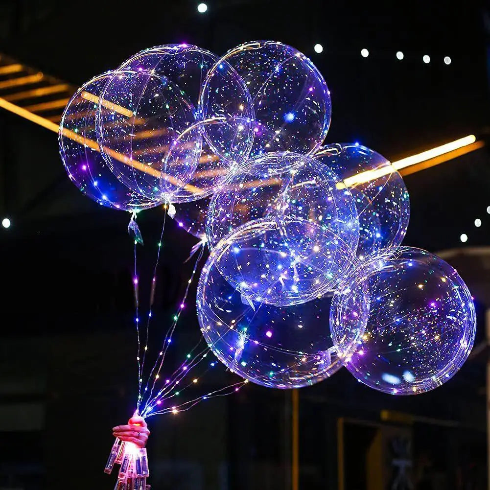 イベント・クリスマス装飾｜LED光るバルーン 50cm 3セット