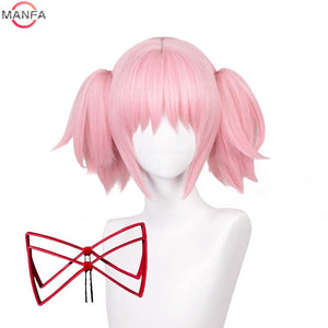 イベント・ハロウィングッズ｜鹿目まどか風コスプレ用 耐熱性ウィッグ ピンク(30cm)