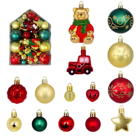 イベント・クリスマス装飾｜72個 クリスマスツリーオーナメントセット