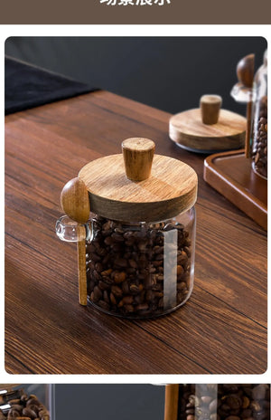 |イベント・ノベルティ用品 | ガラスシールと木製蓋付き保存瓶 | 400ml/600ml/900ml