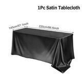 インテリア・パーティ装飾 | サテン製テーブルクロス | 1枚/2枚入