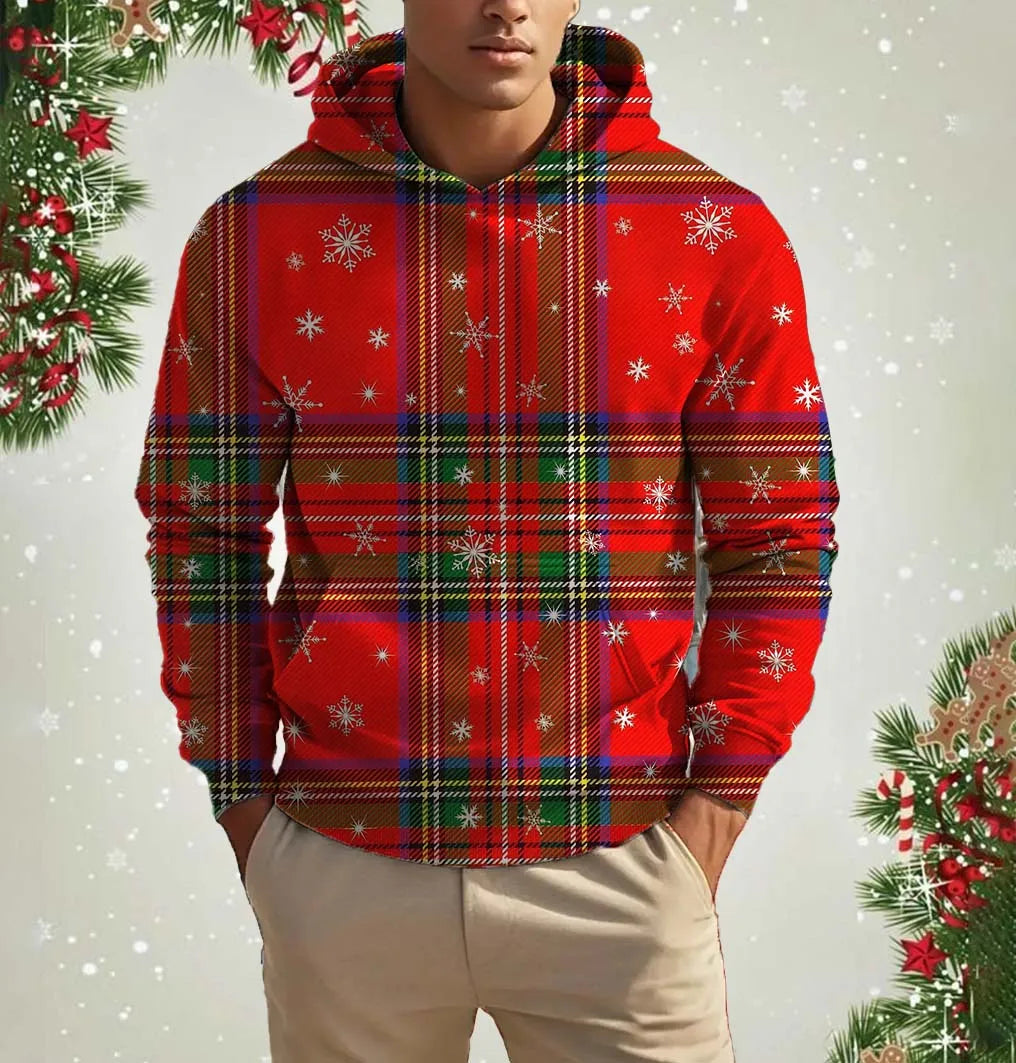 イベント・クリスマスグッズ｜クリスマス柄プリントパーカー(S～5XL)